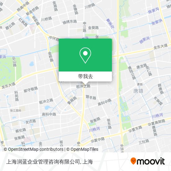 上海润蓝企业管理咨询有限公司地图