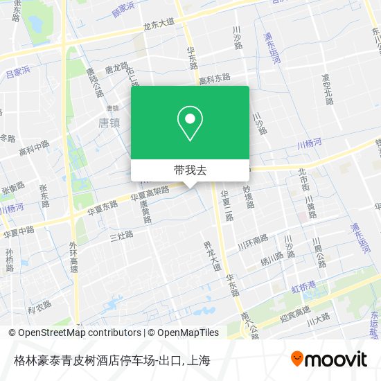 格林豪泰青皮树酒店停车场-出口地图