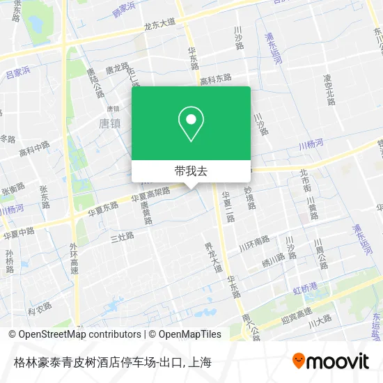 格林豪泰青皮树酒店停车场-出口地图