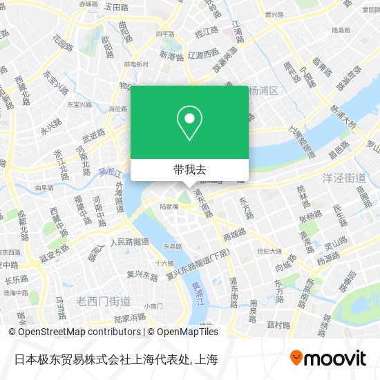 日本极东贸易株式会社上海代表处地图