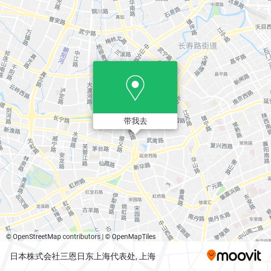 日本株式会社三恩日东上海代表处地图