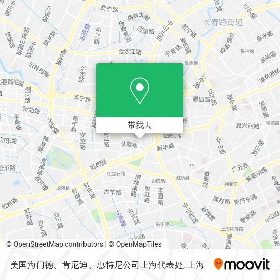 美国海门德、肯尼迪、惠特尼公司上海代表处地图