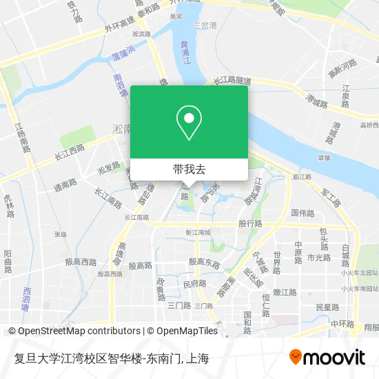 复旦大学江湾校区智华楼-东南门地图