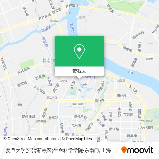复旦大学(江湾新校区)生命科学学院-东南门地图