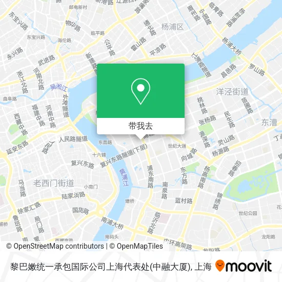 黎巴嫩统一承包国际公司上海代表处(中融大厦)地图