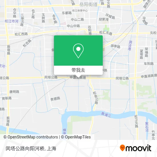 闵塔公路向阳河桥地图