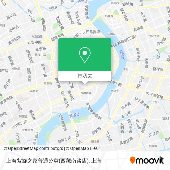 上海紫旋之家普通公寓(西藏南路店)地图