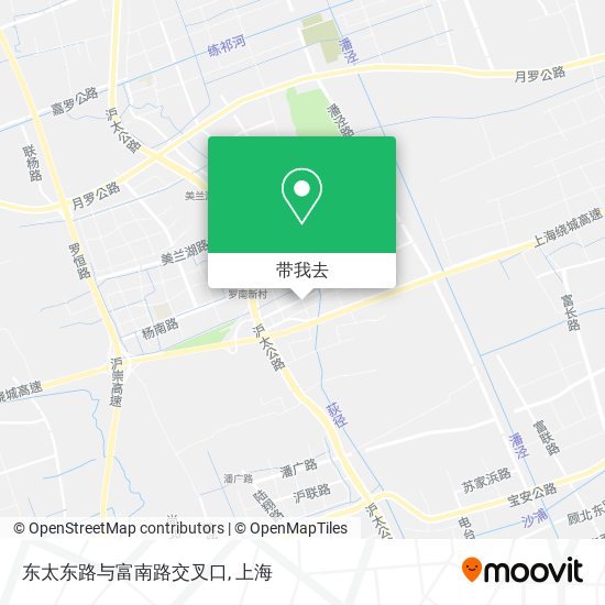 东太东路与富南路交叉口地图