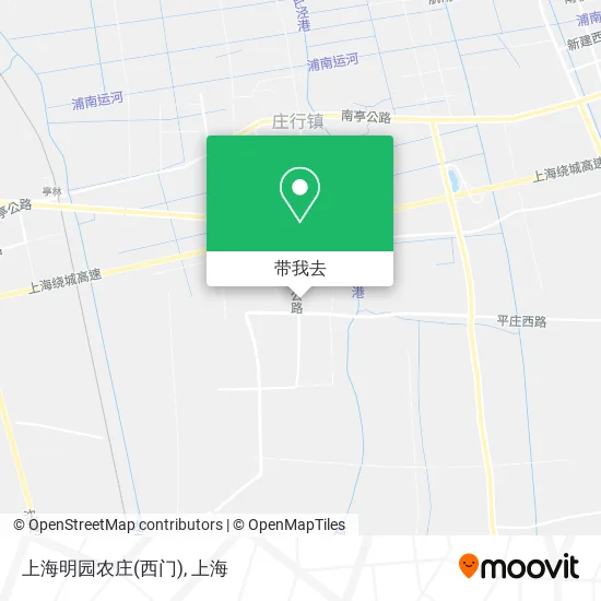 上海明园农庄(西门)地图