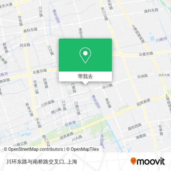 川环东路与南桥路交叉口地图