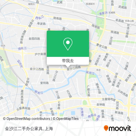 金沙江二手办公家具地图