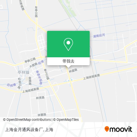 上海金月通风设备厂地图