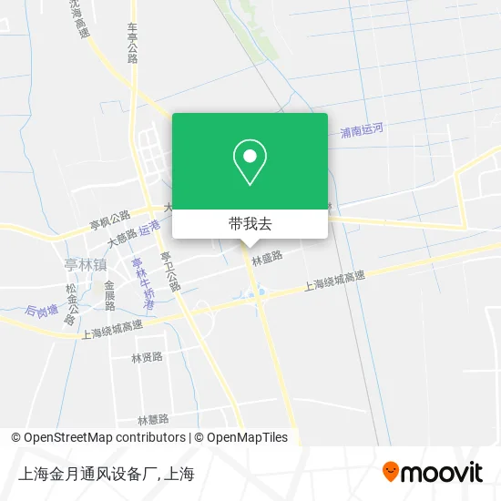上海金月通风设备厂地图