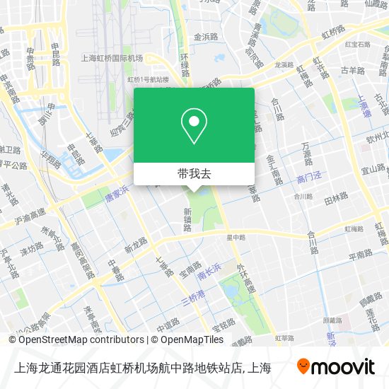 上海龙通花园酒店虹桥机场航中路地铁站店地图