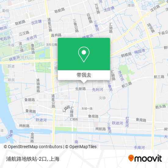 浦航路地铁站-2口地图
