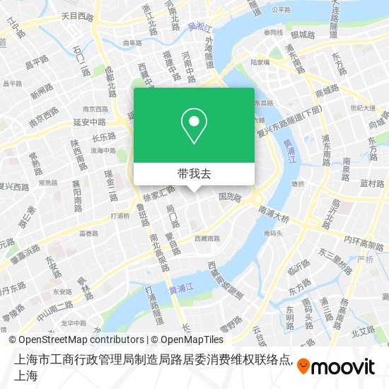 上海市工商行政管理局制造局路居委消费维权联络点地图