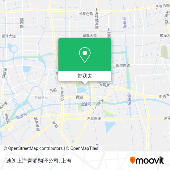 迪朗上海青浦翻译公司地图