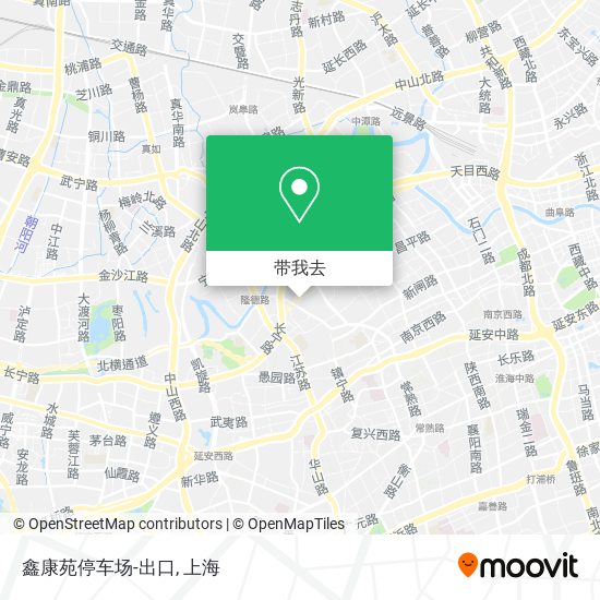 鑫康苑停车场-出口地图
