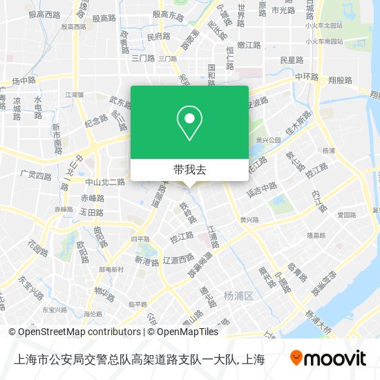 上海市公安局交警总队高架道路支队一大队地图