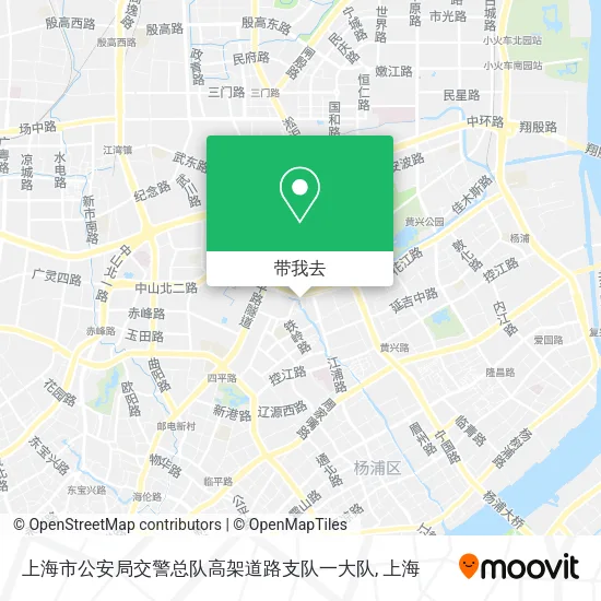上海市公安局交警总队高架道路支队一大队地图
