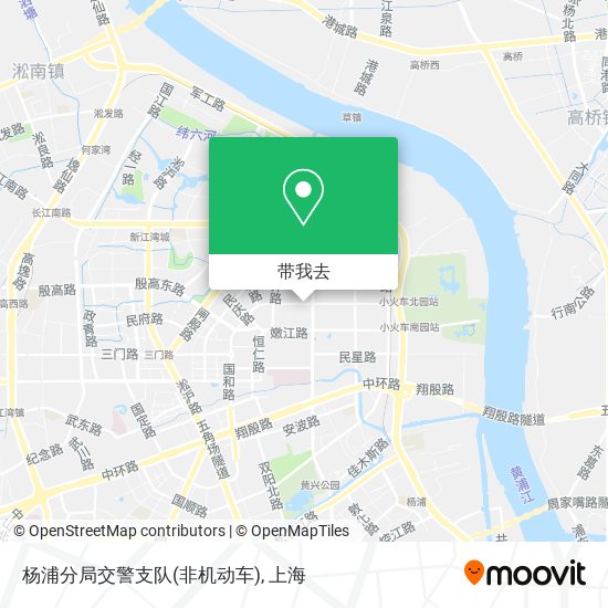 杨浦分局交警支队(非机动车)地图