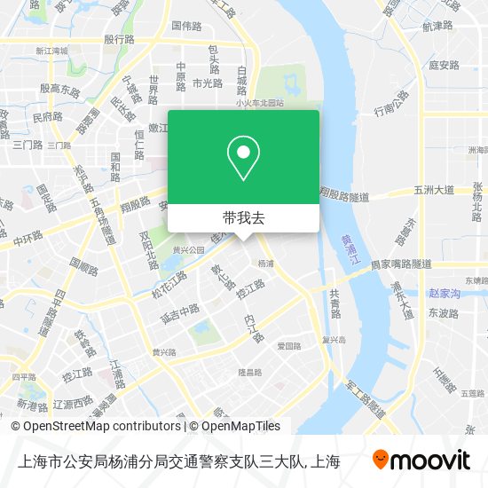 上海市公安局杨浦分局交通警察支队三大队地图