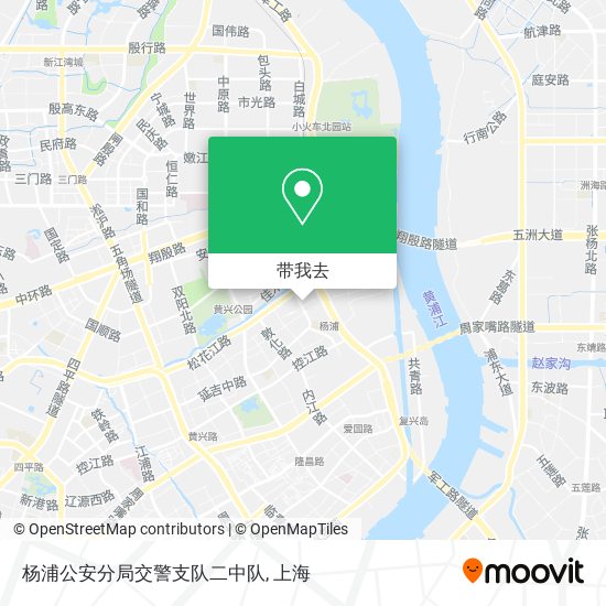 杨浦公安分局交警支队二中队地图
