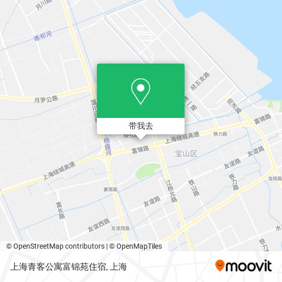 上海青客公寓富锦苑住宿地图