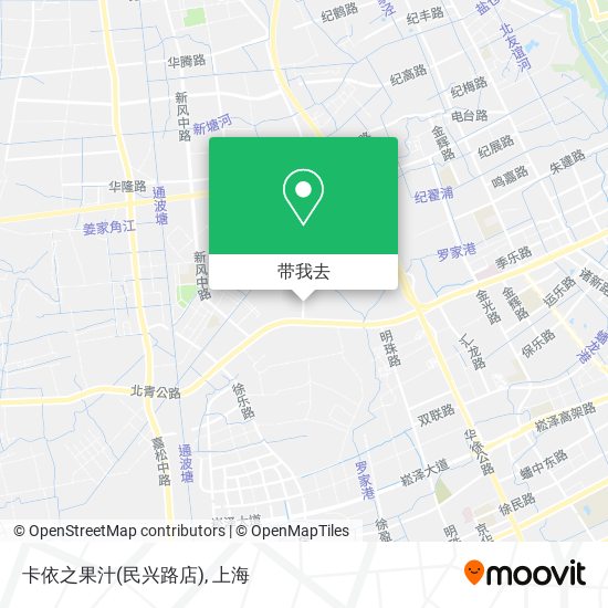 卡依之果汁(民兴路店)地图