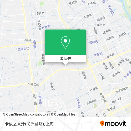 卡依之果汁(民兴路店)地图