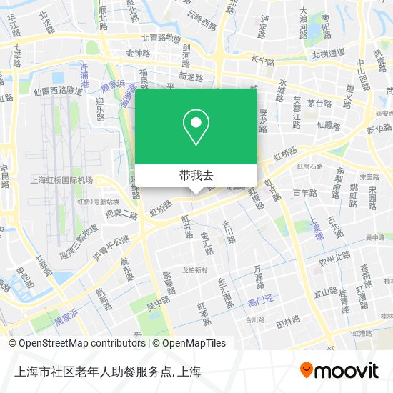上海市社区老年人助餐服务点地图