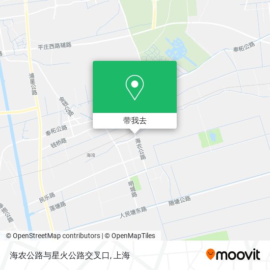 海农公路与星火公路交叉口地图