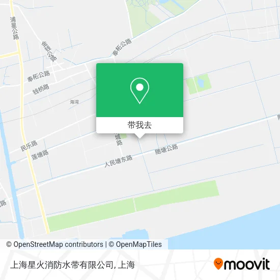 上海星火消防水带有限公司地图