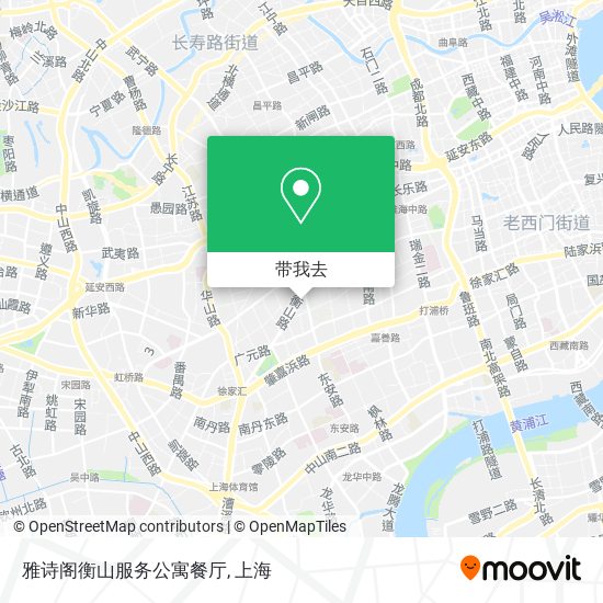 雅诗阁衡山服务公寓餐厅地图