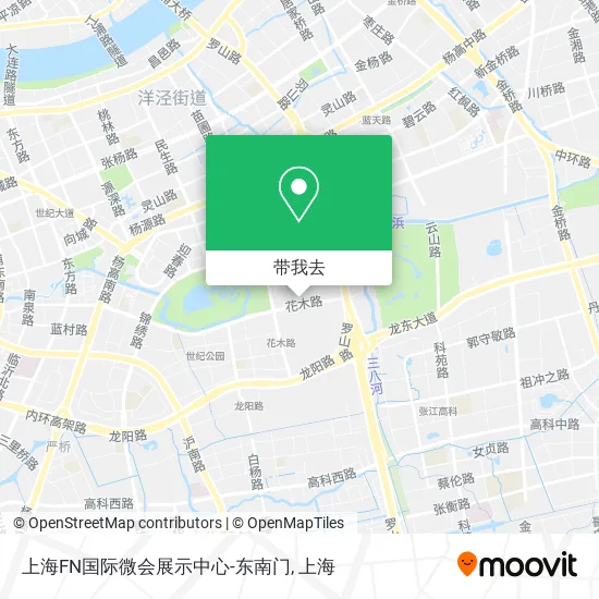 上海FN国际微会展示中心-东南门地图