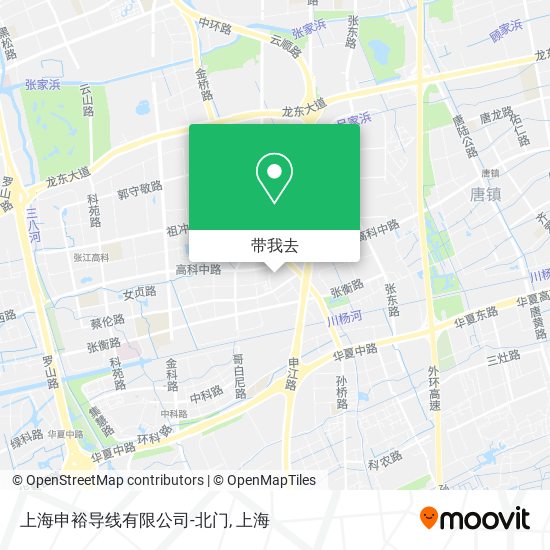 上海申裕导线有限公司-北门地图