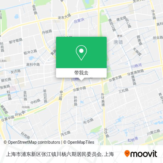 上海市浦东新区张江镇川杨六期居民委员会地图