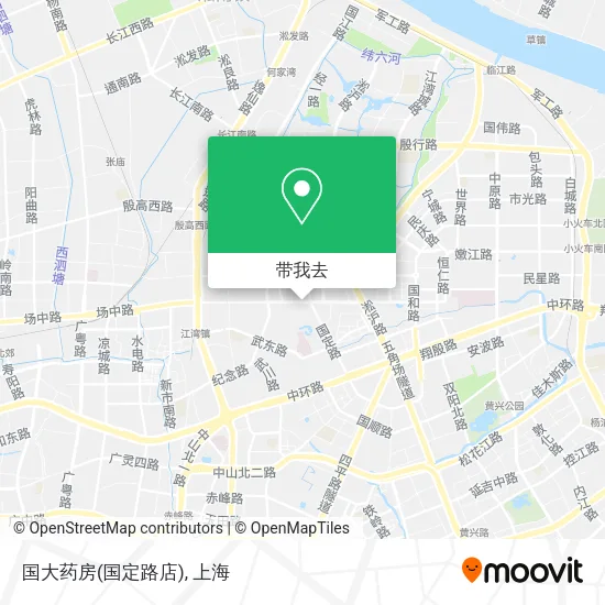 国大药房(国定路店)地图
