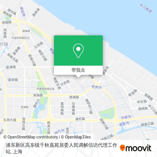 浦东新区高东镇千秋嘉苑居委人民调解信访代理工作站地图