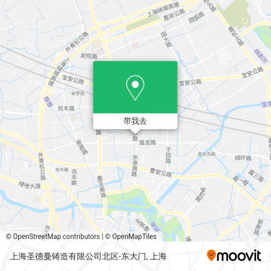 上海圣德曼铸造有限公司北区-东大门地图