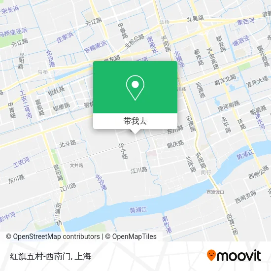 红旗五村-西南门地图