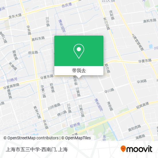 上海市五三中学-西南门地图