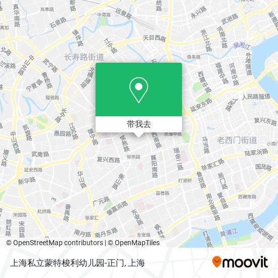 上海私立蒙特梭利幼儿园-正门地图