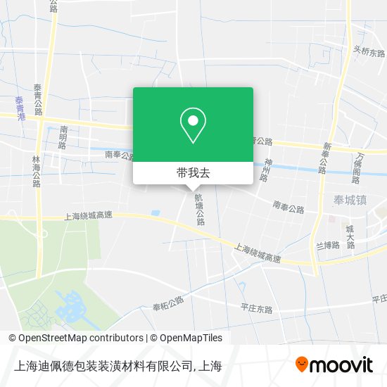 上海迪佩德包装装潢材料有限公司地图