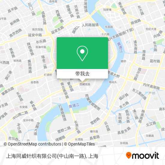 上海同威针织有限公司(中山南一路)地图