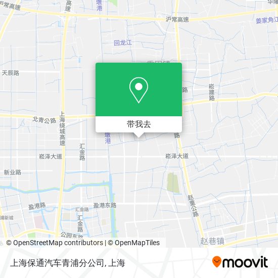 上海保通汽车青浦分公司地图