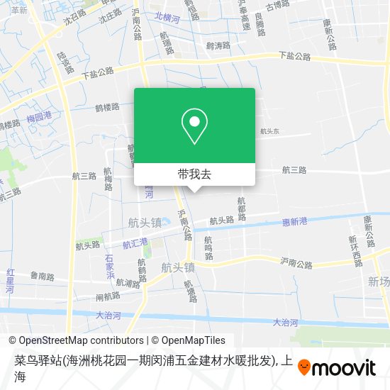 菜鸟驿站(海洲桃花园一期闵浦五金建材水暖批发)地图