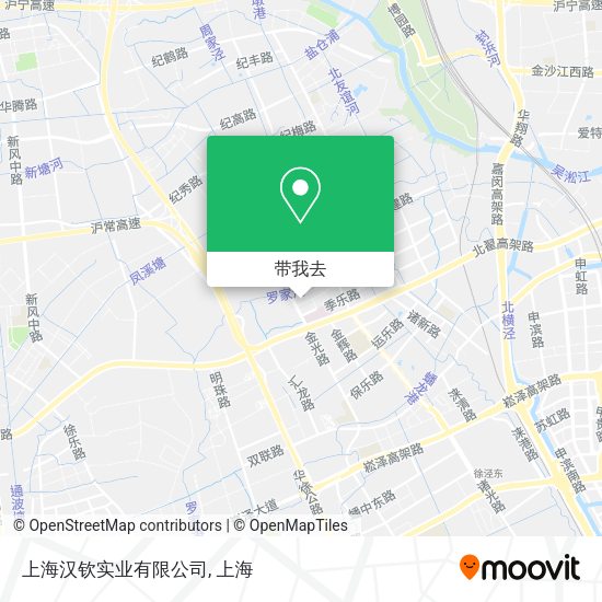 上海汉钦实业有限公司地图