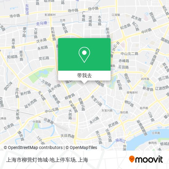 上海市柳营灯饰城-地上停车场地图