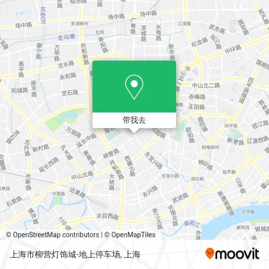 上海市柳营灯饰城-地上停车场地图